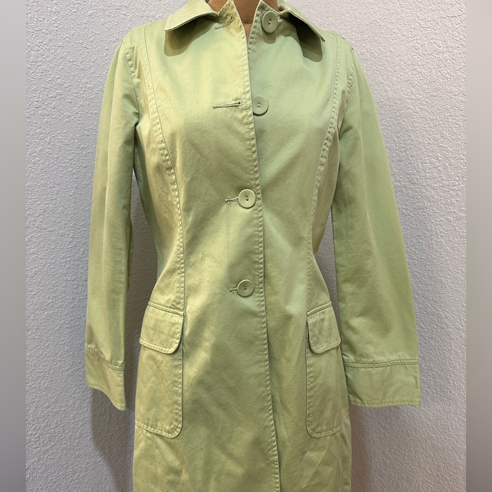 Ladies Vintage Halogen Cotton Trench SZ M